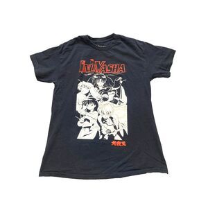 InuYasha Shirt Adult‎ Medium Black Y2K Anime Kagume Rumiko Takahashi Mens